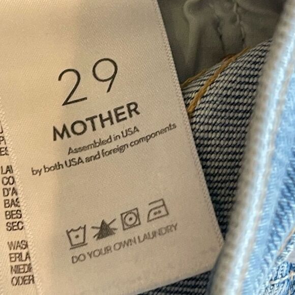 NEW MOTHER The Tomcat Ankle Fray Kitty Corner Jeans Size 29 - Picture 8 of 12